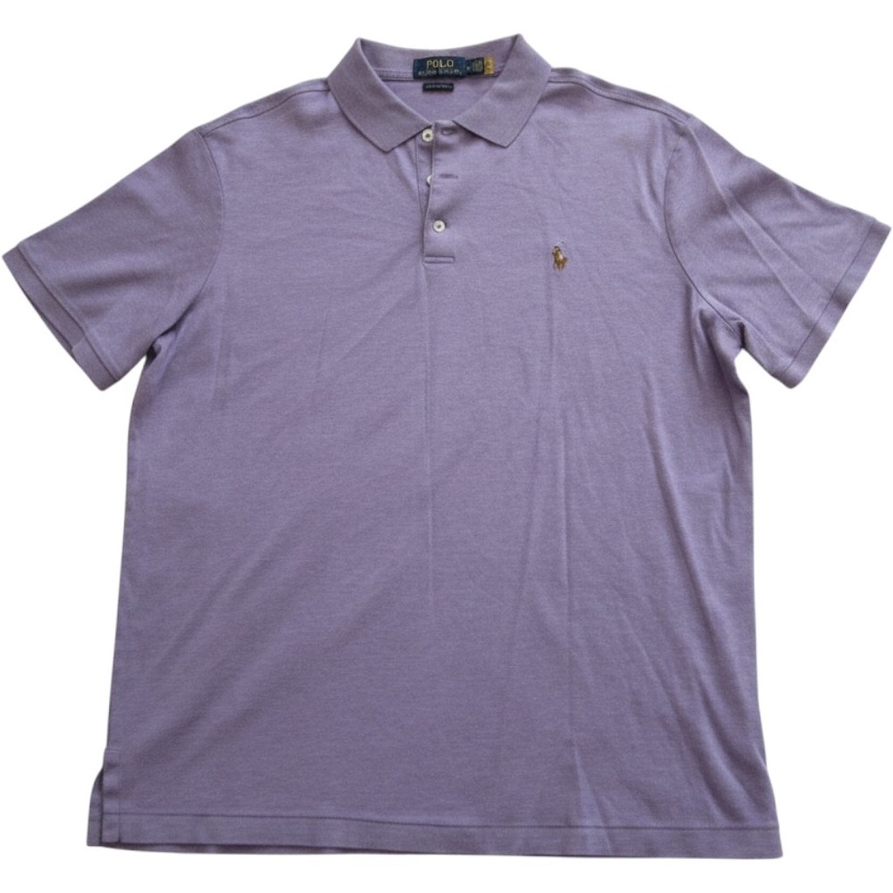Polo Ralph Lauren Mens Classic Fit Polo Shirt Flesh Pony Cotton Sz L (M500)